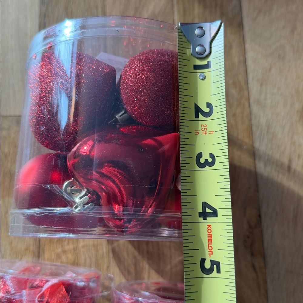 NWT Bundle of 6 Red and Pink Heart Ornaments Sets - 68pcs Total! ❤️💕 - Picture 7 of 11